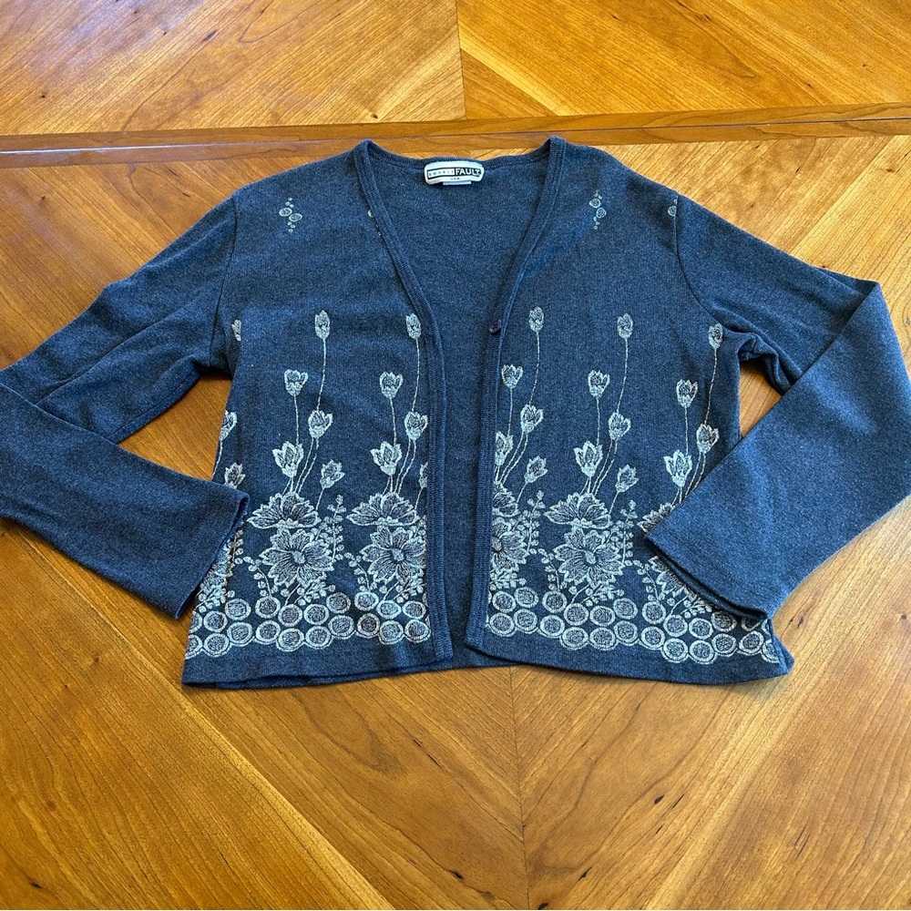 Vintage Double Fault Floral Cardigan
